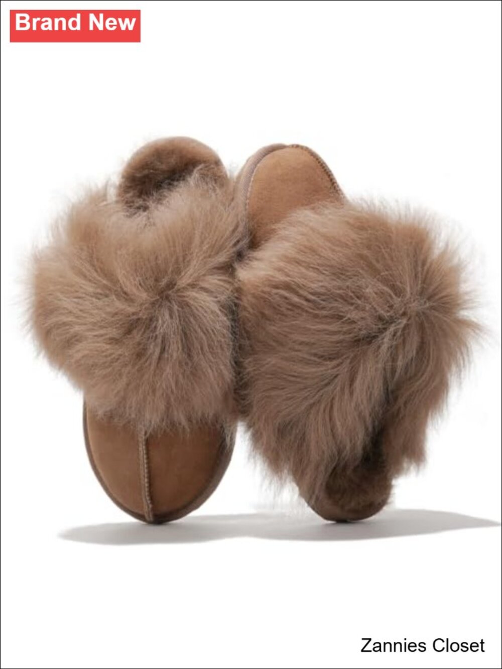 ✨Genuine Leather & Sheepskin Fur-Lined Women's Clog Slippers Memory Foam